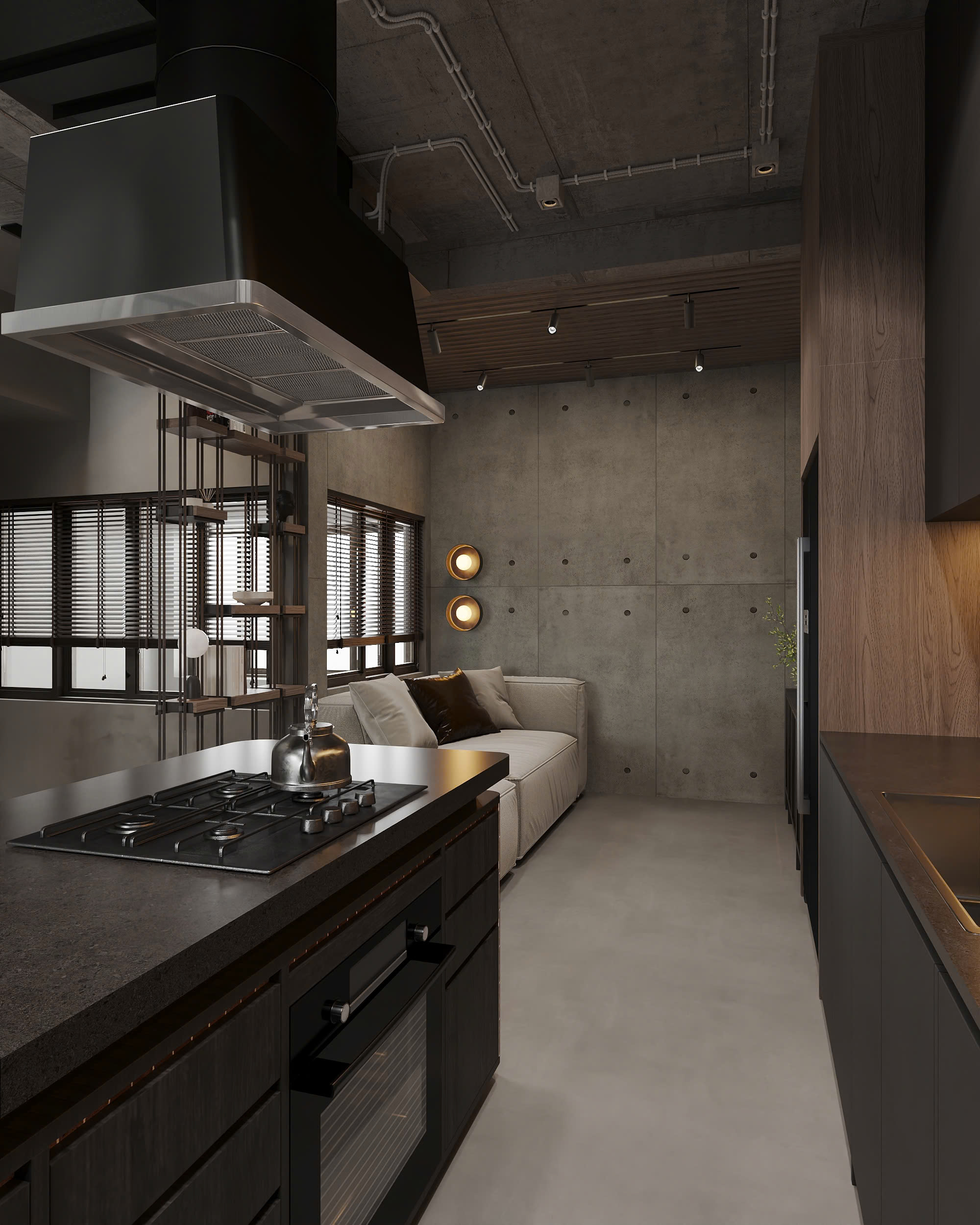 Residence Q.10 — Industrial — góc nhìn 3